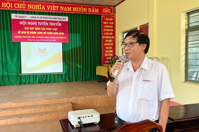 Thủy điện Thác Mơ tuyên truyền pháp luật về bảo vệ hành lang hồ chứa năm 2026 - Ảnh 3.