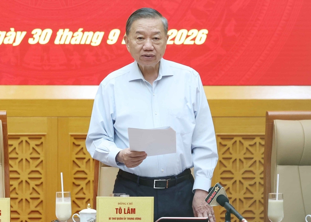 Tổng Bí thư, Chủ tịch nước Tô Lâm chủ trì hội nghị Quân ủy T.Ư- Ảnh 1.