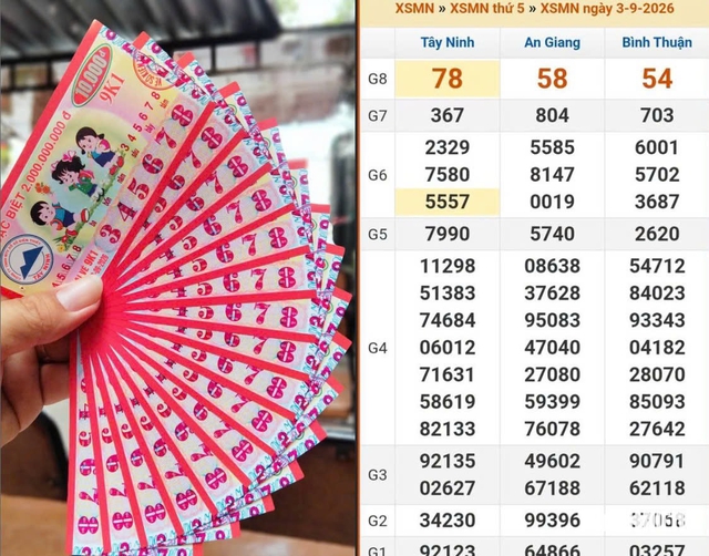 Mua v&eacute; số d&atilde;y 345678, nhiều người bất ngờ gặp may mắn tr&uacute;ng xổ số miền Nam - Ảnh 1.