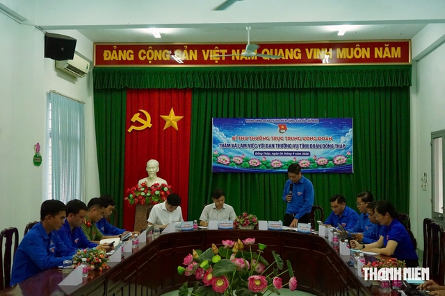 Anh Nguyễn Minh Triết làm việc với Tỉnh đoàn Đồng Tháp - Ảnh 2.