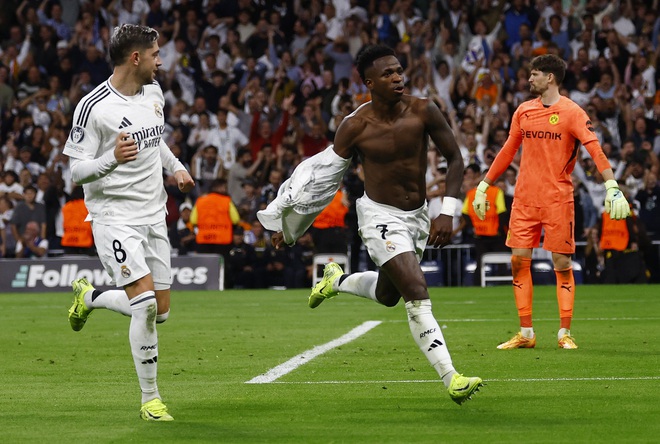 Vinicius lập hat-trick kinh điển, Real Madrid ngược dòng gieo sầu cho Dortmund- Ảnh 8.