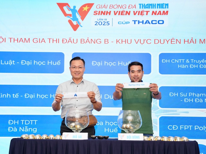 Kết quả bốc thăm chia bảng giải TNSV THACO Cup 2025: Hấp dẫn ngay từ vòng loại- Ảnh 5.