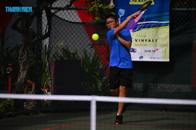 Giải Pickleball Thanh Niên lần I 2024 - Cúp VINFAST: VĐV nhí tranh tài sôi nổi- Ảnh 3.