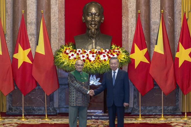 Lễ đón Tổng thống Timor-Leste thăm cấp nhà nước tới Việt Nam- Ảnh 3.