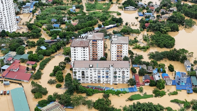 [FLYCAM] Toàn cảnh ngập lụt ở TP.Thái Nguyên do ảnh hưởng của bão số 3- Ảnh 7.