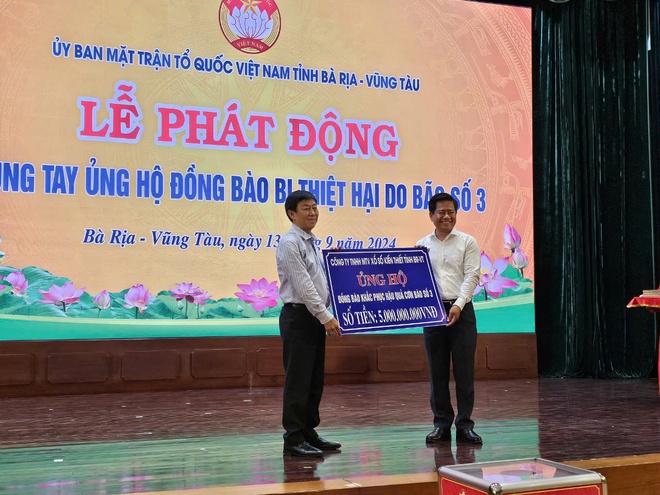 Bà Rịa-Vũng Tàu phát động ủng hộ đồng bào bị thiệt hại do bão số 3- Ảnh 1.