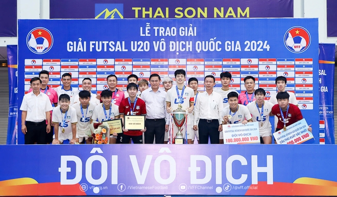 Quật ngã Sài Gòn Titans TP.HCM, Thái Sơn Bắc lên ngôi giải futsal U.20 quốc gia 2024- Ảnh 4.