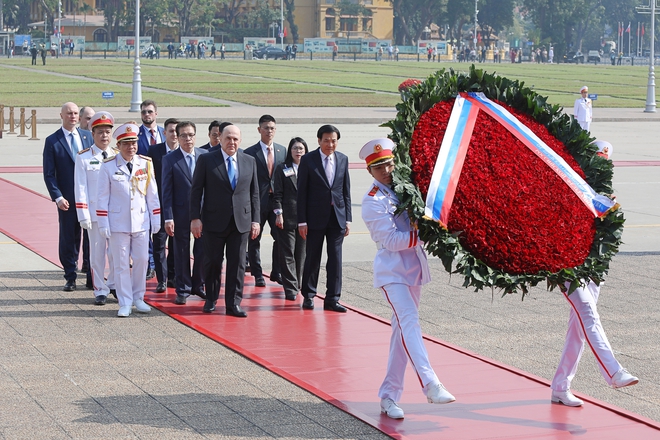 Thủ tướng Phạm Minh Chính chủ trì lễ đón Thủ tướng Nga Mikhail Mishustin- Ảnh 9.