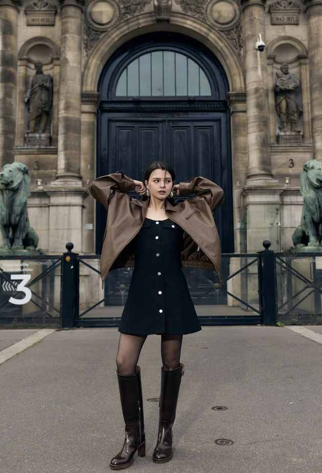 Diện áo khoác da chuẩn fashionista cho ngày thu thêm chất- Ảnh 5.