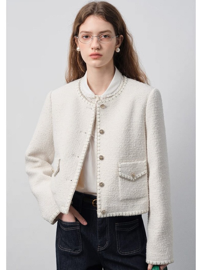 Quần jeans và áo tweed là cặp đôi ăn ý nhất mùa lạnh - Ảnh 8.