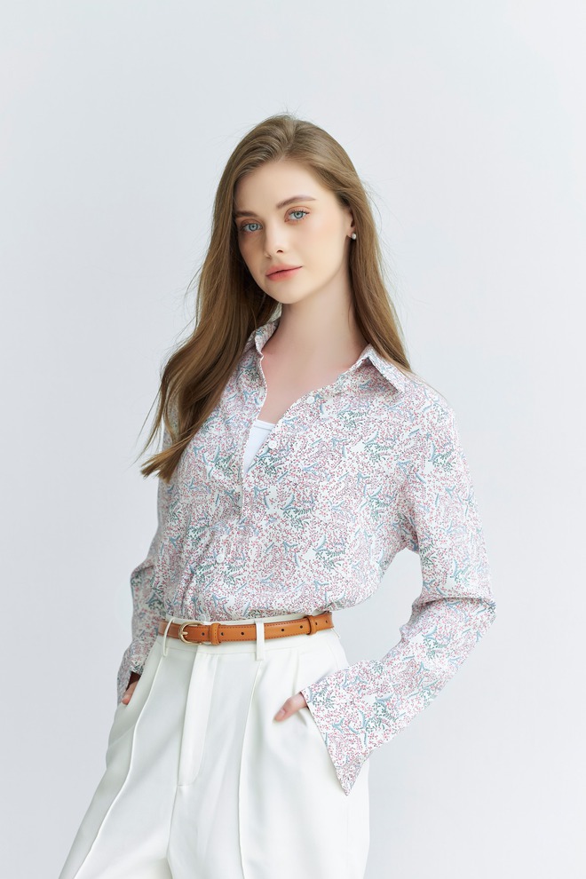 Cách diện áo sơ mi trơn, sơ mi họa tiết đặc sắc hơn thường ngày- Ảnh 5.