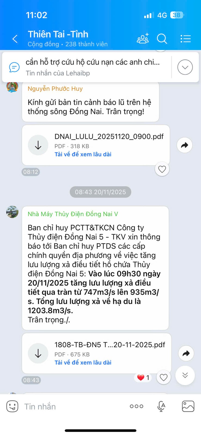 Thủy điện Đồng Nai 5 phản hồi khi x&atilde; n&oacute;i 'kh&ocirc;ng nhận được th&ocirc;ng b&aacute;o xả lũ'- Ảnh 6.