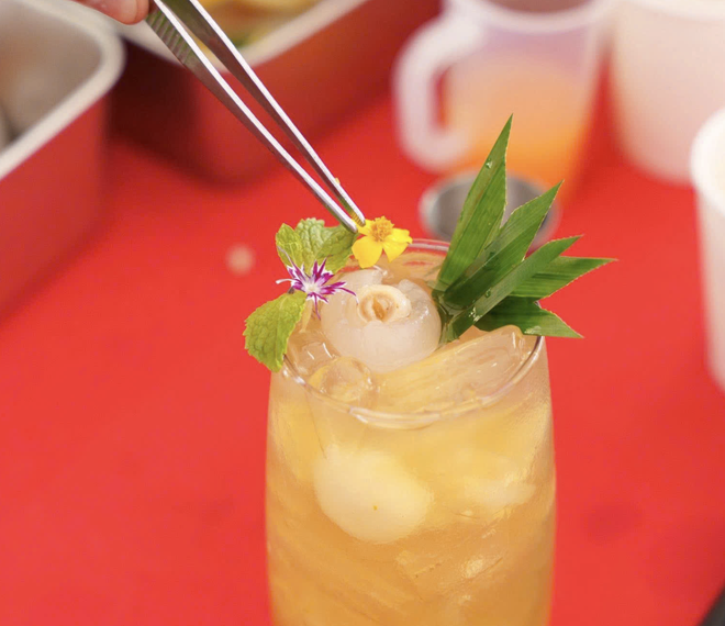 Độc đáo những 'thức uống xanh' xuất hiện ở lễ hội ẩm thực chay tại TP.HCM - Ảnh 6.