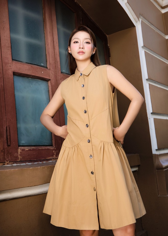 Hóa nàng thơ với vẻ đẹp không tuổi của những chiếc váy sơ mi- Ảnh 10.