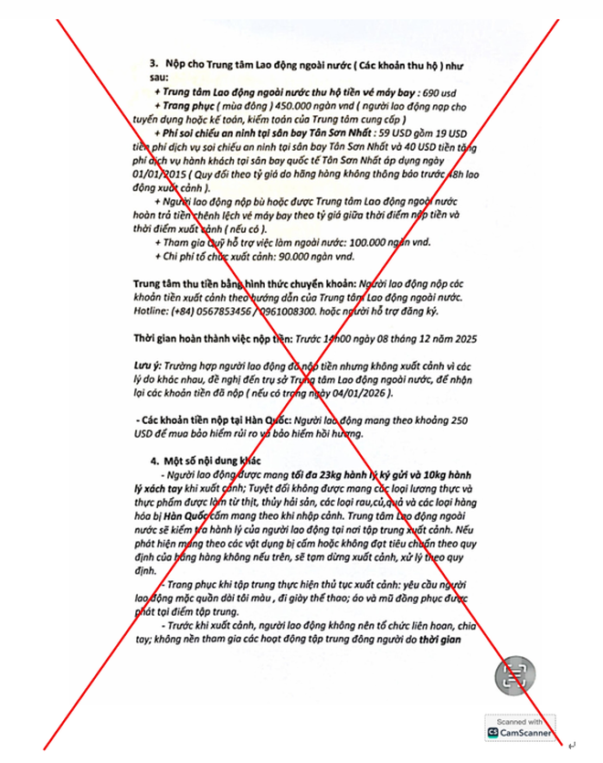 Giả văn bản, con dấu Bộ Nội vụ để 'bẫy' lao động sang Hàn Quốc- Ảnh 2.