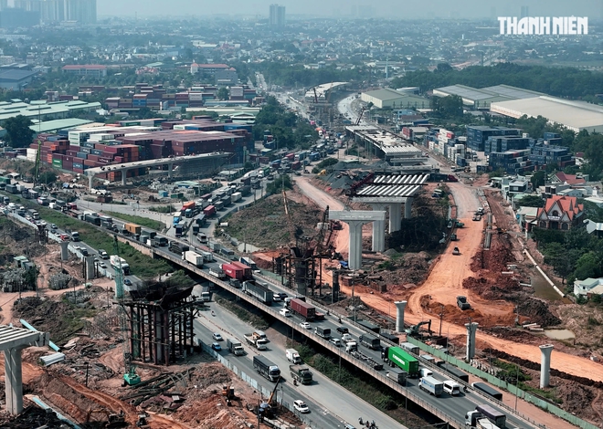 Cầu cạn Vành đai 3 đi qua Vinhomes Grand Park khi nào xong?- Ảnh 9. Cầu cạn Vành đai 3 đi qua Vinhomes Grand Park khi nào xong?- Ảnh 9.