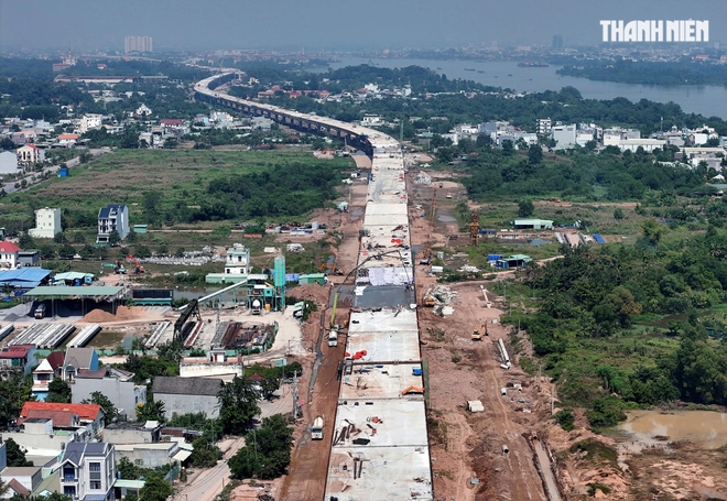 Cầu cạn Vành đai 3 đi qua Vinhomes Grand Park khi nào xong?- Ảnh 7. Cầu cạn Vành đai 3 đi qua Vinhomes Grand Park khi nào xong?- Ảnh 7.