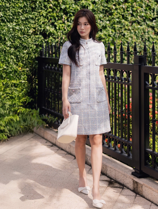 Xu hướng dạ tweed sang trọng, không ai muốn bỏ lỡ trong mùa lạnh dạ tweed - Ảnh 5.