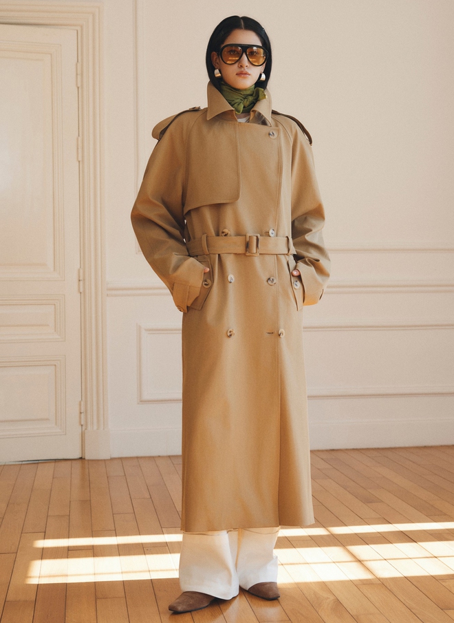 Phối áo khoác ngày đông cùng quần ống rộng và váy dài- Ảnh 7.