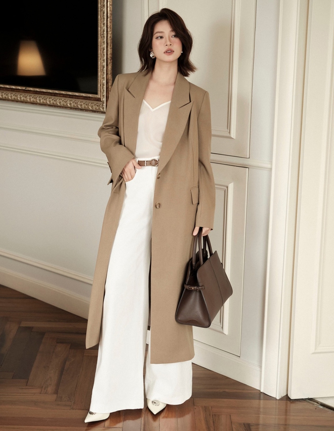 Phối áo khoác ngày đông cùng quần ống rộng và váy dài- Ảnh 6.