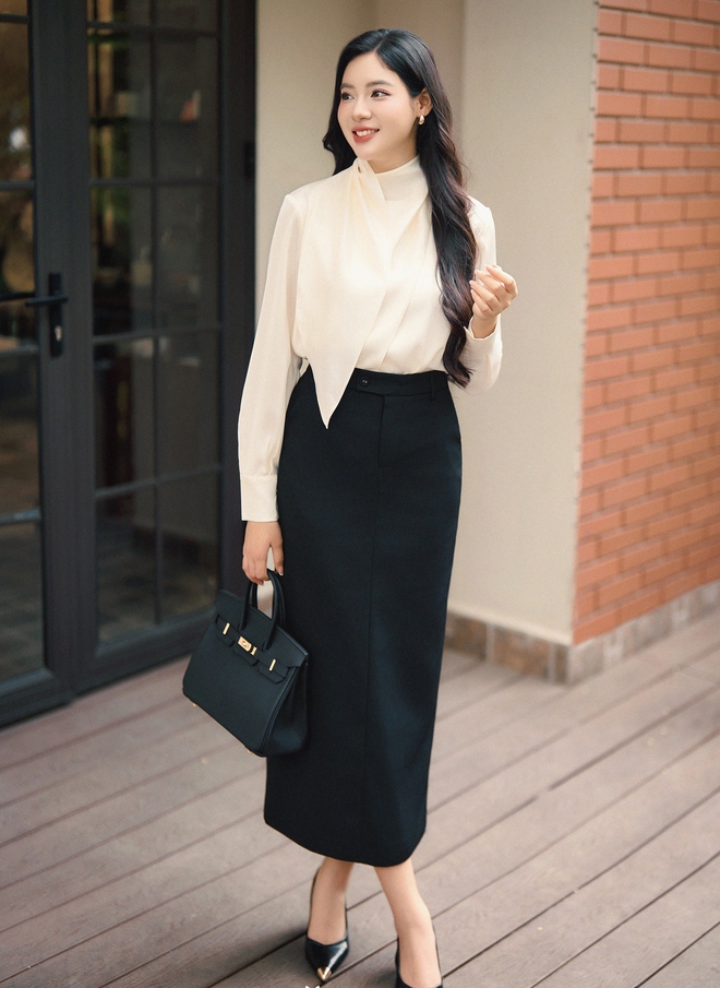 Quần ống rộng, váy dài và giày cao gót, bộ ba hoàn hảo cho mọi phong cách - Ảnh 10.