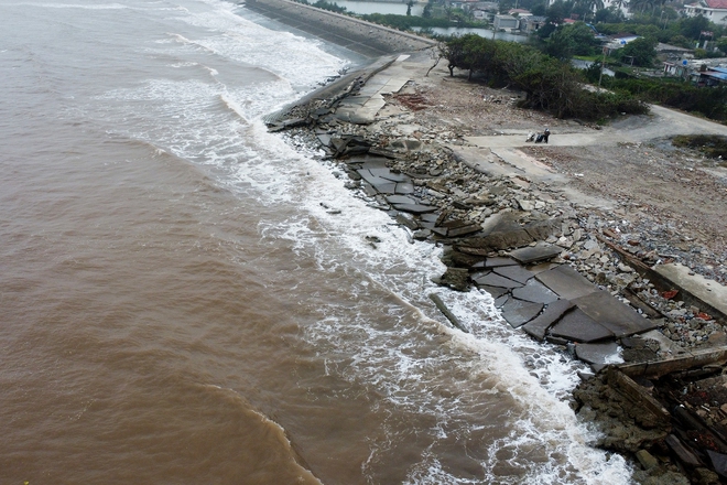 Nam Định th&uacute;c tiến độ, k&egrave; biển Thịnh Long vẫn tan hoang- Ảnh 15.