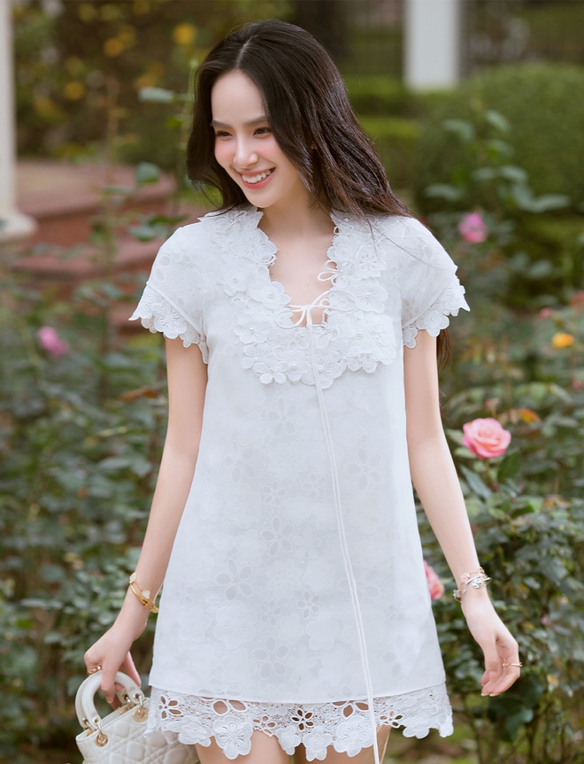 Diện váy trắng cho mùa hè đầy nắng- Ảnh 5. Diện váy trắng cho mùa hè đầy nắng- Ảnh 5.