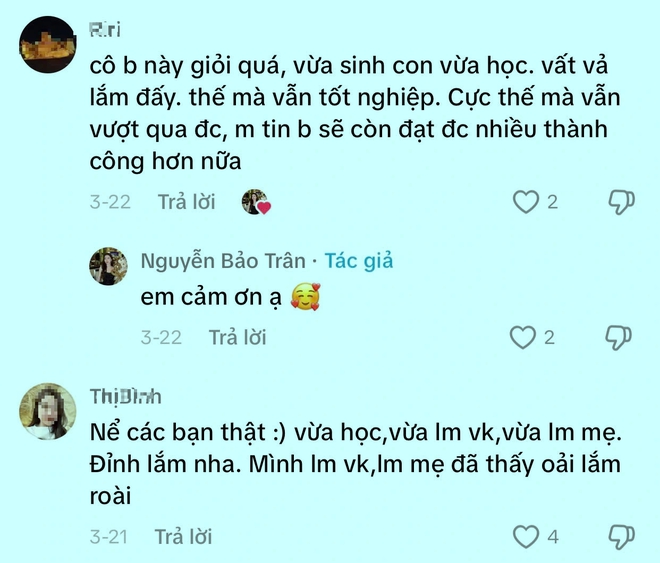 Nữ tân cử nhân ẵm con gái 2 tháng tuổi lên nhận bằng tốt nghiệp loại giỏi - Ảnh 3.