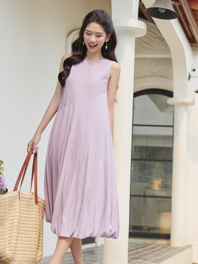 Váy suông từ linen, vải tơ thành xu hướng hot - Ảnh 8.