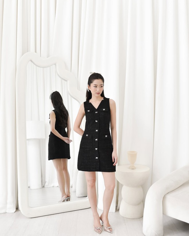 Vẻ đẹp quyến rũ của những chiếc đầm đen dự tiệc- Ảnh 3. Vẻ đẹp quyến rũ của những chiếc đầm đen dự tiệc- Ảnh 3.