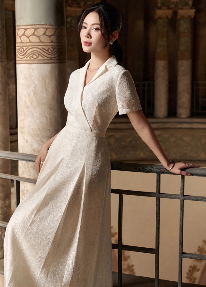 Gợi nhớ phong cách vintage cùng chiếc váy midi sang trọng giàu nữ tính- Ảnh 9.