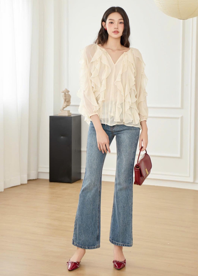 Cách mặc quần jeans mùa hè đẹp nhất - Ảnh 11.