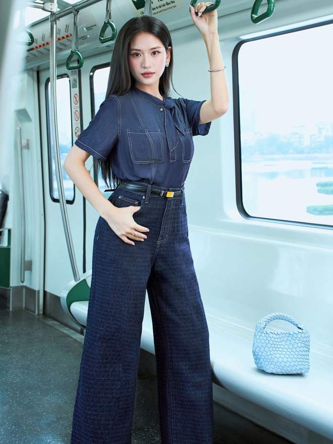 Làm mới tủ đồ công sở hiện đại cùng thời trang denim - Ảnh 8.