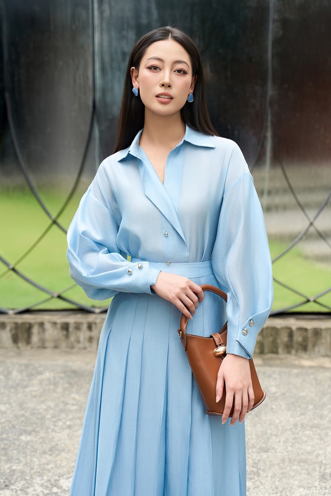 Váy sơ mi voan tơ, cotton thêu mát nhẹ đẹp nhất mùa hạ- Ảnh 10. Váy sơ mi voan tơ, cotton thêu mát nhẹ đẹp nhất mùa hạ- Ảnh 10.