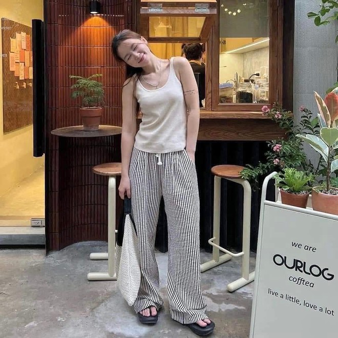 Chìa khóa để nàng tôn dáng trong ngày hè: chiếc quần kẻ sọc - Ảnh 6.