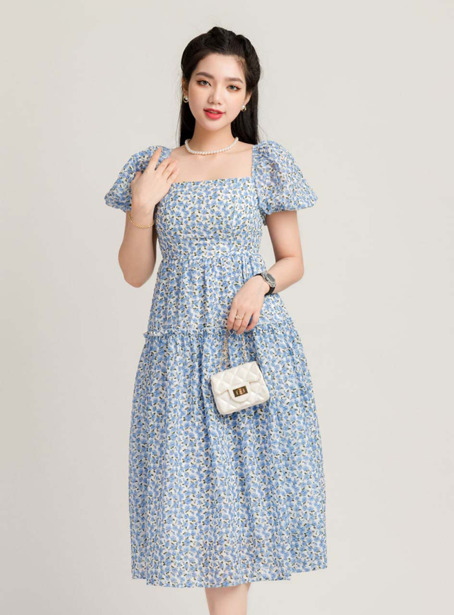 Mặc đẹp với váy hoa nhí cho nàng yêu vẻ đẹp cổ điển- Ảnh 4.