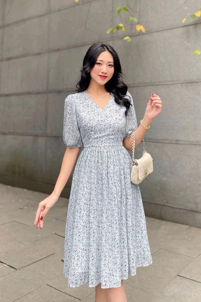 Mặc đẹp với váy hoa nhí cho nàng yêu vẻ đẹp cổ điển- Ảnh 5.