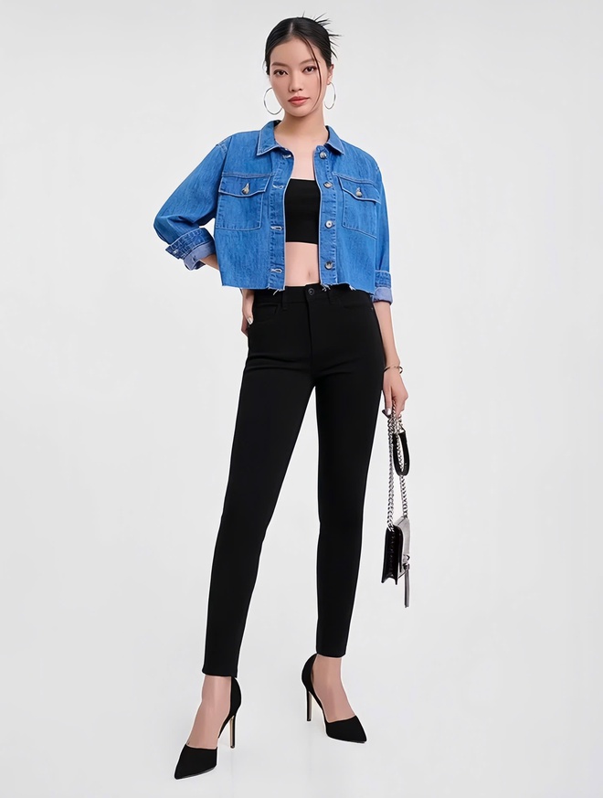 Nét thanh lịch, phóng khoáng cho nàng với quần skinny jeans- Ảnh 8. Nét thanh lịch, phóng khoáng cho nàng với quần skinny jeans- Ảnh 8.