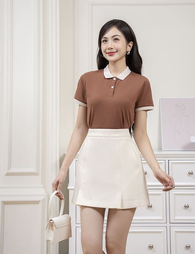 Mặc đẹp cùng áo polo cho cô nàng thanh lịch - Ảnh 4.
