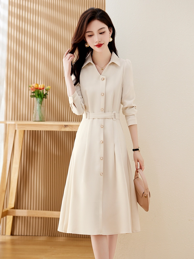 Đầm sơ mi, lựa chọn hoàn hảo cho các quý cô công sở - Ảnh 3.
