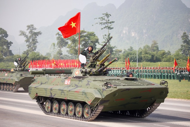 Ngắm dàn xe tăng, tên lửa hợp luyện chuẩn bị cho lễ diễu binh Quốc khánh 2.9- Ảnh 10.