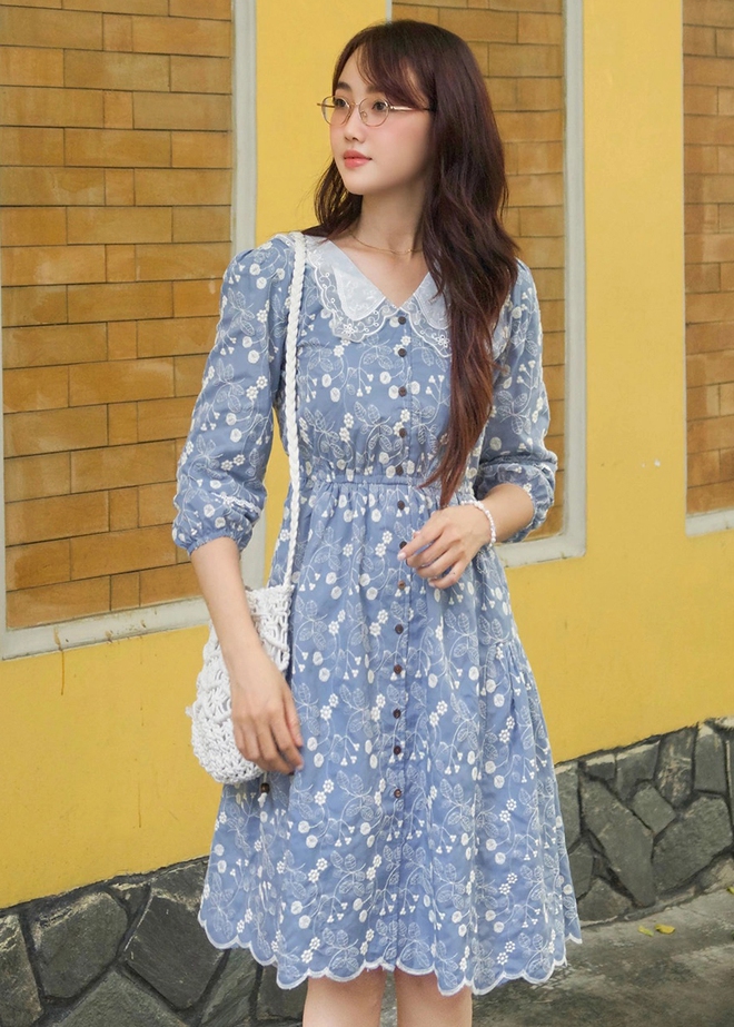 Váy hoa cổ điển là bí quyết để nàng luôn trẻ trung xinh đẹp- Ảnh 8.