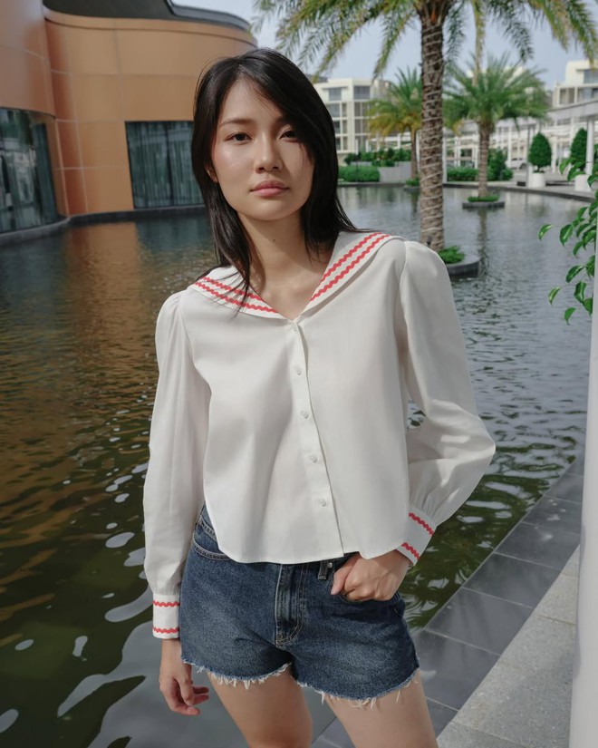 Làm mới bản phối áo sơ mi trắng, sơ mi crop trong mùa tựu trường- Ảnh 10.