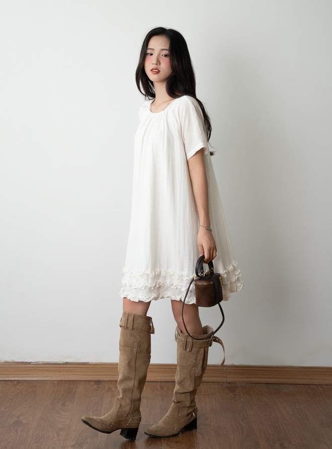 Năm ý tưởng đầm midi cho nàng mặc đẹp từ nhà xuống phố - Ảnh 9.