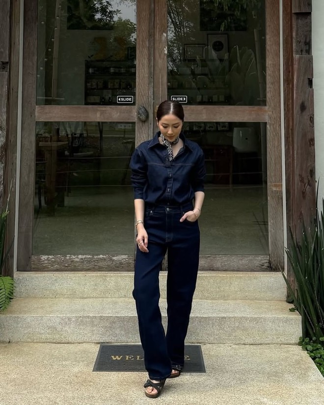 Denim on denim chính là xu hướng đường phố nổi bật nhất mùa- Ảnh 7.