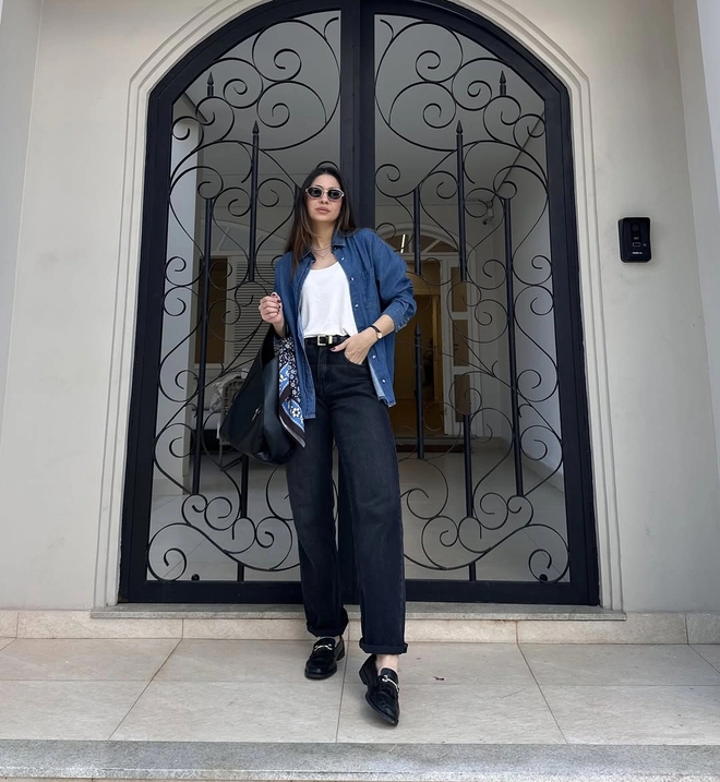 Denim on denim chính là xu hướng đường phố nổi bật nhất mùa- Ảnh 8.