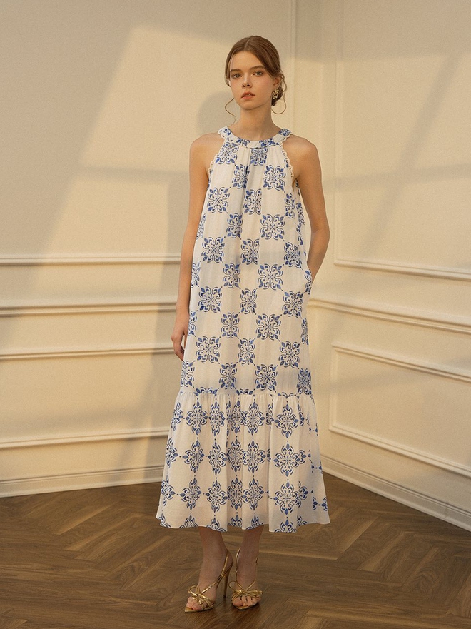 Nét đặc sắc từ kiểu váy hoa, váy họa tiết mùa thu - Ảnh 7.