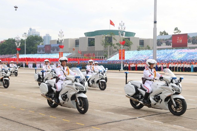 Dàn khí tài đặc biệt của Công an nhân dân trong lễ diễu binh kỷ niệm 80 năm Cách mạng - Ảnh 3. Dàn khí tài đặc biệt của Công an nhân dân trong lễ diễu binh kỷ niệm 80 năm Cách mạng - Ảnh 3.