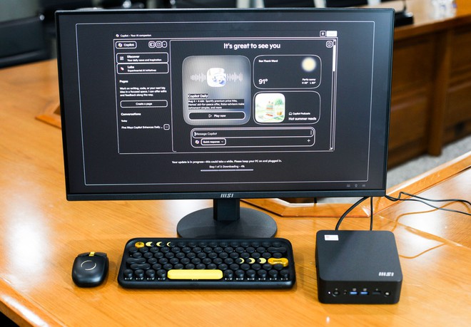 Trải nghiệm thực tế MSI Cubi NUC AI+ 2MG: Nhỏ gọn, mạnh mẽ với Copilot+ PC - Ảnh 8.