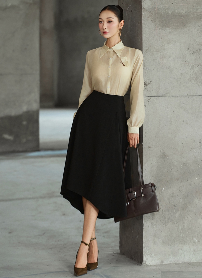 Giày cao gót, tâm điểm của mọi bản phối công sở cùng váy dài, quần ống rộng- Ảnh 5. Giày cao gót, tâm điểm của mọi bản phối công sở cùng váy dài, quần ống rộng- Ảnh 5.